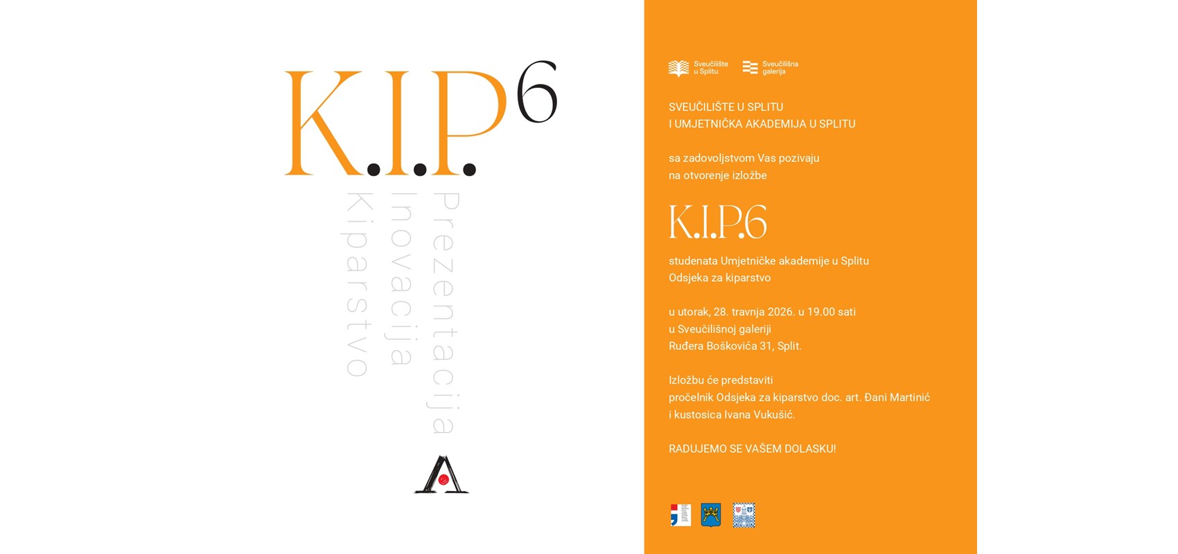 Otvaranje studentske izložbe K.I.P. 6 Kiparstvo, inovacija, prezentacija